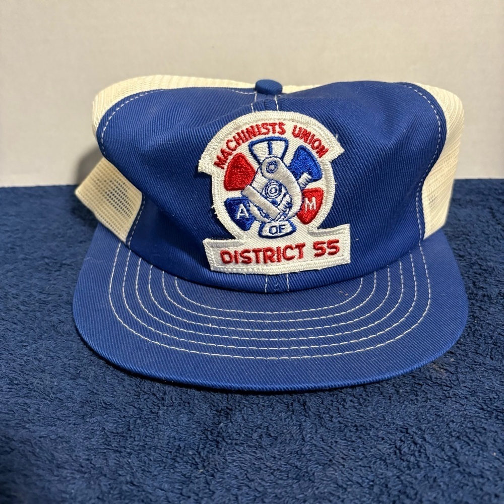Vintage Machinists Union A of M District 55 Swingster Snap Back Hat Cap Workwear